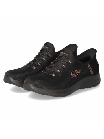 Skechers Slip Ins Sneaker GLASSY NIGHT in schwarz
