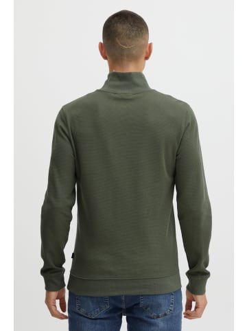 CASUAL FRIDAY Troyer Sebastian waffle halfzip sweatshirt 20504420  Pullover mit Reißverschlusskragen in Grün