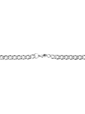 Adeliás Unisex Halskette – Panzerkette aus Edelstahl 52 cm in silber