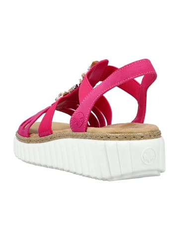 rieker Komfort Sandalen in Pink