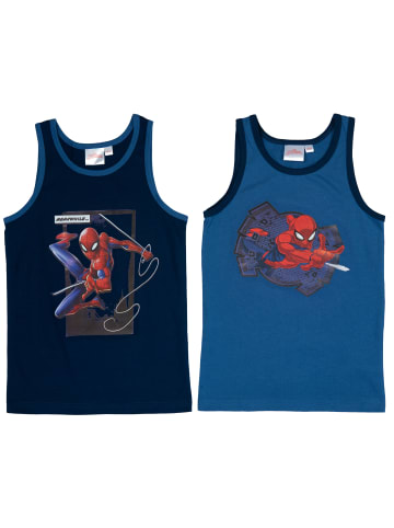 United Labels 2er Pack Marvel Spiderman Unterhemd in blau
