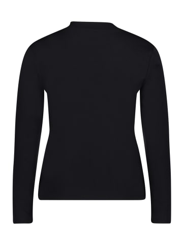 CARTOON Langarm-Shirt mit Kragen in Schwarz