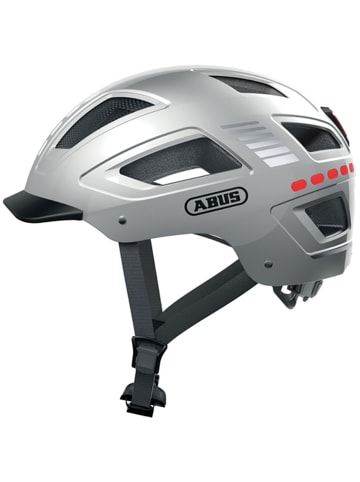 ABUS Fahrradhelm "Hyban 2.0 LED" in silber