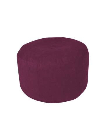 Linke Licardo Pouf Fußhocker Hocker Ø47/34 cm in brombeer