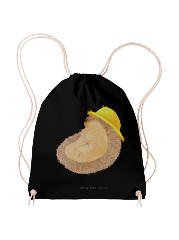 Mr. & Mrs. Panda Sportbeutel Igel Beten ohne Spruch in Schwarz