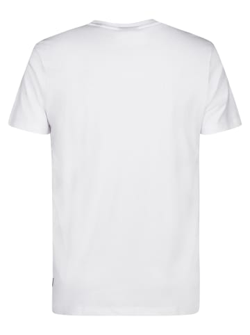 Petrol Industries T-Shirt mit Print Fumarola in Weiß