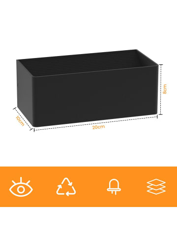 ZMH 2er-Set Wandleuchte LED in schwarz Modern 3000K warmweiß 5W IP65 Up Down L 20cm