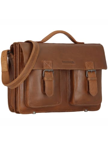 Greenland Nature Nature Aktentasche Leder  40 cm cognac