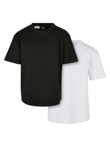 Urban Classics T-Shirts in white+black