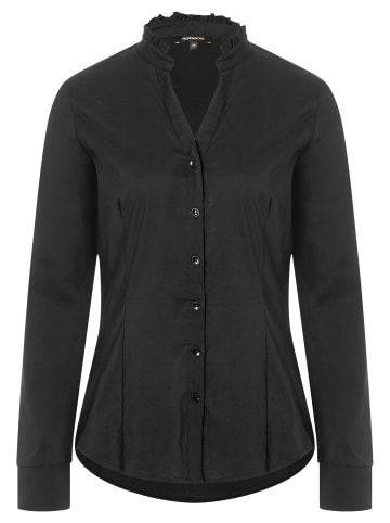 More & More Stretchbluse in black