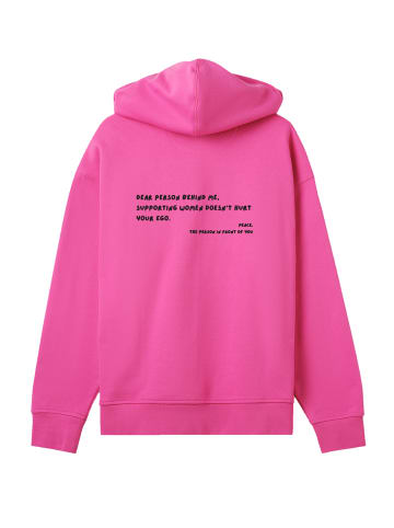 F4NT4STIC Hoodie Dear person behind me Stickerei in hyper pink