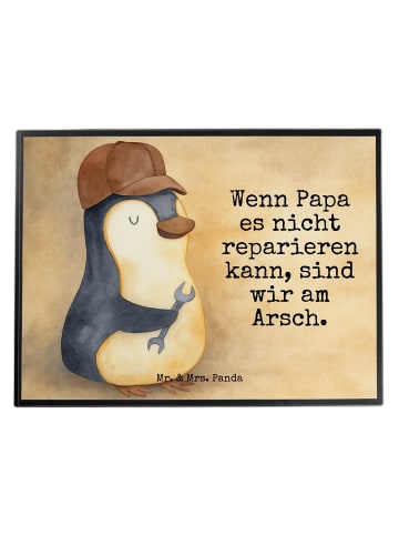 Mr. & Mrs. Panda schreibtischunterlage Wenn Papa es nicht repari... in Weiß