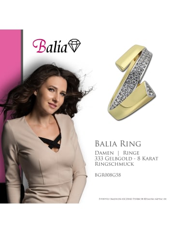 BALIA Ring Gold 333 Gelbgold - 8 Karat Glamour gold Größe 58 (18,5)