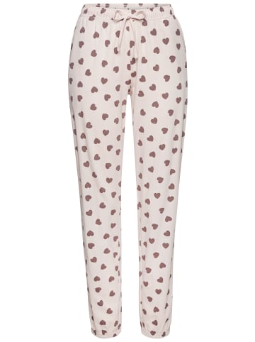 Vivance Active Pyjama in taupe + rosa