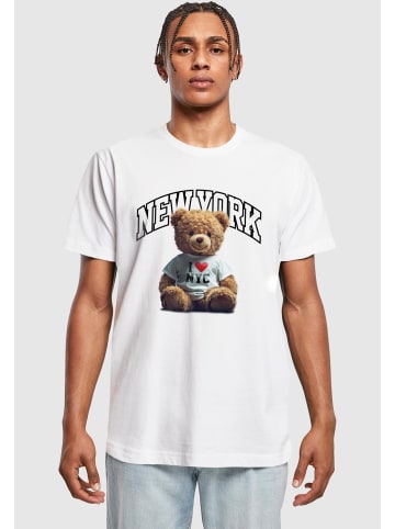 Mister Tee Mister Tee New York College Bear Tee in white
