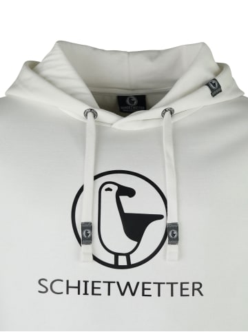 SCHIETWETTER Kapuzenpullover "Schietwetter" in white