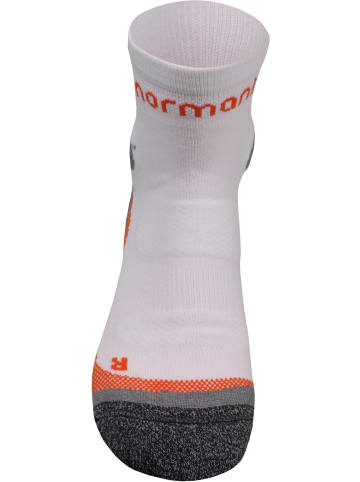 normani 3 Paar Kurzschaft-Sportsocken mit verstärkter Sohle in Weiß/Orange