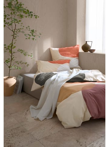 Hessnatur Hessnatur Perkal Bettwäsche Set PIRO aus reiner Bio-Baumwolle in travertin