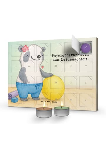 Mr. & Mrs. Panda adventskalender mit kerzen Physiotherapeutin Le... in Weiß