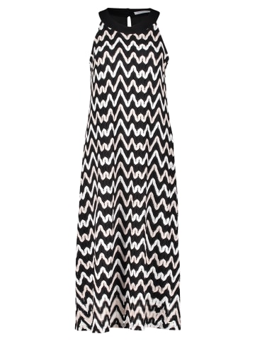 BETTY & CO Neckholder Kleid ohne Arm in Schwarz/Braun