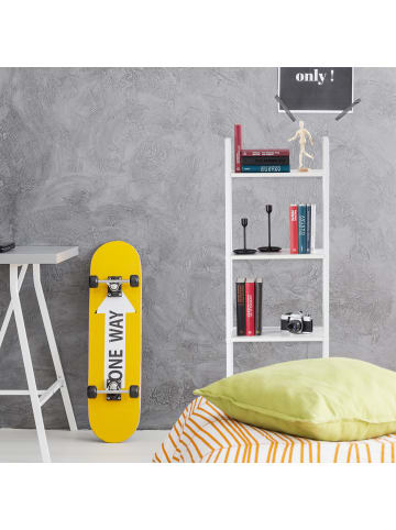 relaxdays Standregal in Braun - (B)44 x (H)136 x (T)31,5 cm