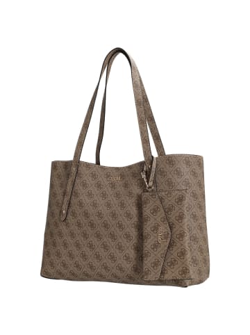 Guess Brenton - Shopper 45 cm (coal logo) in latte logo