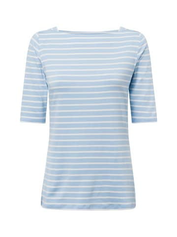 comma T-Shirt in hellblau weiß