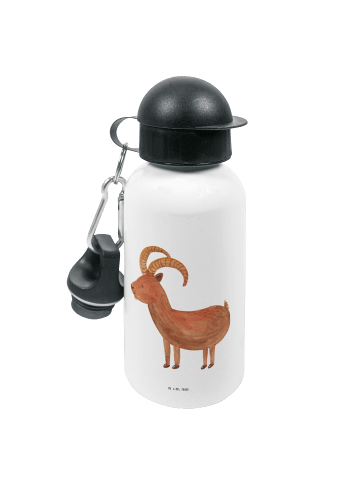Mr. & Mrs. Panda Alu Trinkflasche Sternzeichen Steinbock ohne Sp... in Weiß