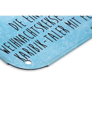 Mr. & Mrs. Panda Wandbild Maus Kekse mit Spruch in Eisblau