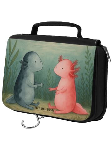 Mr. & Mrs. Panda duschbeutel Axolotl Liebe Design ohne Spruch in Weiß