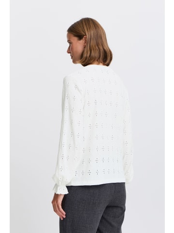 b.young Langarmbluse BYSILVA ONECK BLOUSE - 20817242 modische Langarmbluse in Weiß