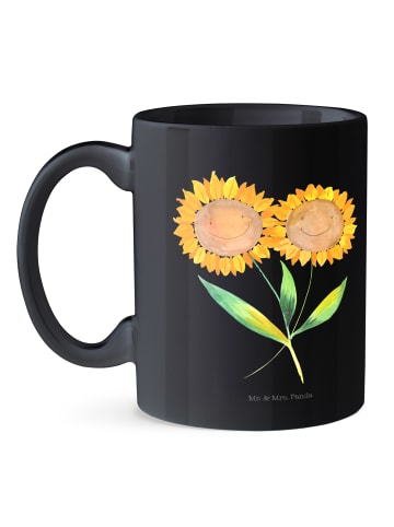 Mr. & Mrs. Panda Pott Blume Sonnenblume ohne Spruch in Schwarz