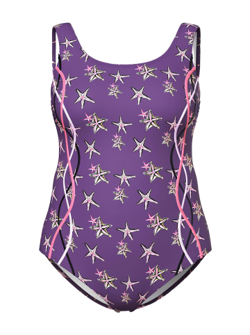 Ulla Popken Badeanzug in violett