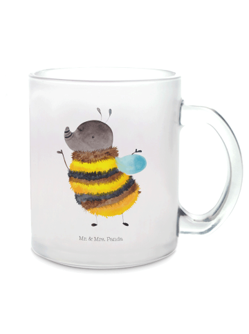 Mr. & Mrs. Panda Tasse Hummel flauschig ohne Spruch in Transparent