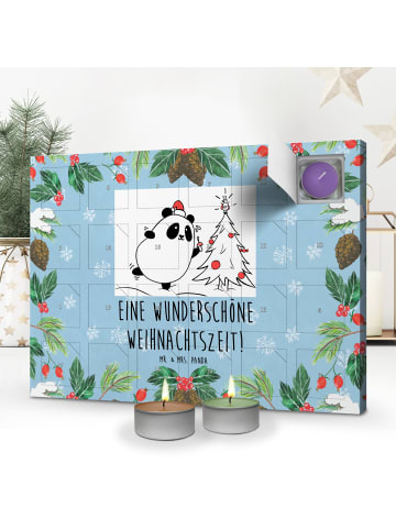 Mr. & Mrs. Panda Duftkerzen Adventskalender Panda Weihnachtszeit... in Eisblau