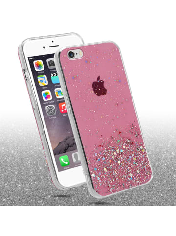 cadorabo Hülle für Apple iPhone 6 PLUS / 6S PLUS Glitter in Rosa mit Glitter
