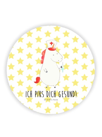Mr. & Mrs. Panda Kühlschrankmagnet Einhorn Krankenschwester mit ... in Weiß