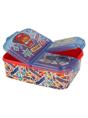 COFI 1453 Cars Kinder Brotdose – Lunchbox mit 3 Fächern & tollem Design in Mehrfarbig