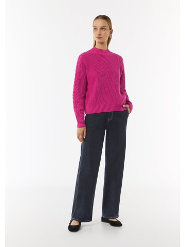 comma CI Strickpullover langarm in Pink