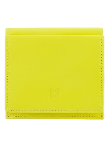 DuDu Geldbörse Leder 9,5 cm in citrus yellow
