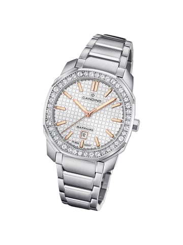 Candino Analog-Armbanduhr Candino Elegance silber mittel (ca. 35mm)