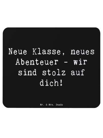 Mr. & Mrs. Panda Mauspad Spruch Erster Schultag Abenteuer mit Sp... in Schwarz