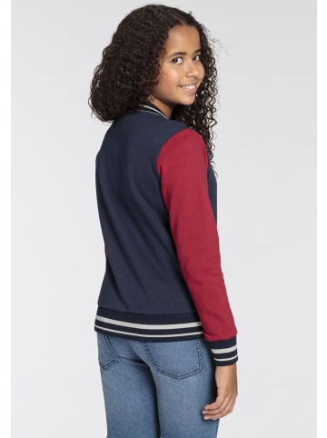Kidsworld Sweatjacke in marine/rot