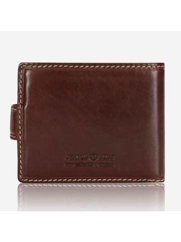 Jekyll & Hide Norwegian Geldbörse RFID Schutz Leder 12 cm in mocha