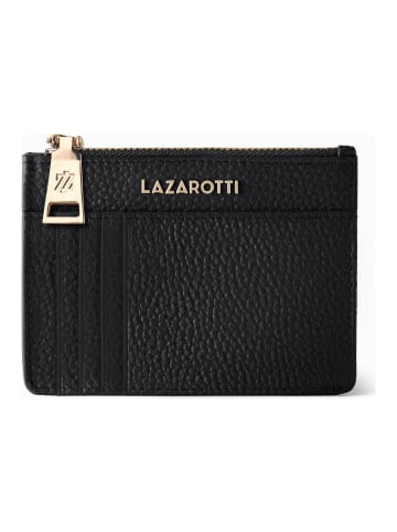 Lazarotti Bologna Leather Schlüsseletui Leder 11,5 cm mit Air Tag Fach in black