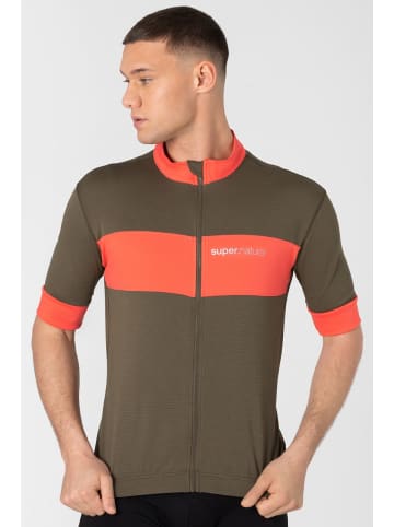 super.natural Merino Fahrradtrikot M GRAVIER CAMISA in braun