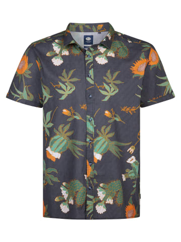 Petrol Industries Shirt in Übergröße mit Allover-Print Nomad in Schwarz