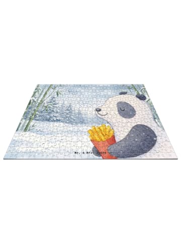 Mr. & Mrs. Panda Puzzle Panda Winter Pommes Design ohne Spruch in Weiß