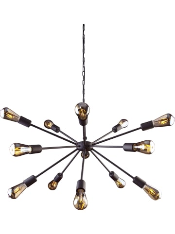 Licht-Erlebnisse Pendelleuchte Ø 70 x (T)150 cm in Schwarz