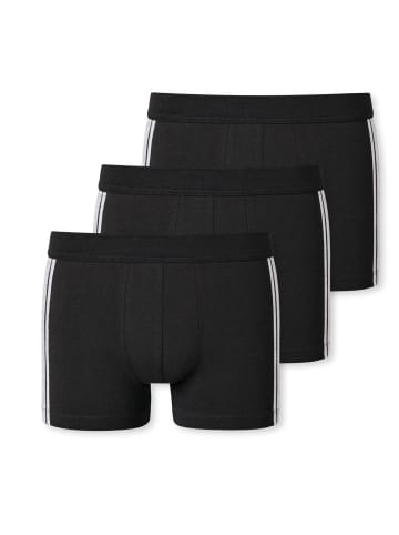 Schiesser Boxershorts 3er Pack in Schwarz